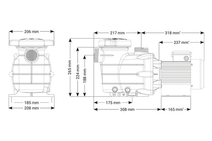 Kripsol S2 Model Havuz pompası