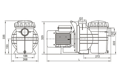 Waterfun Senkron 2 Havuz Pompası